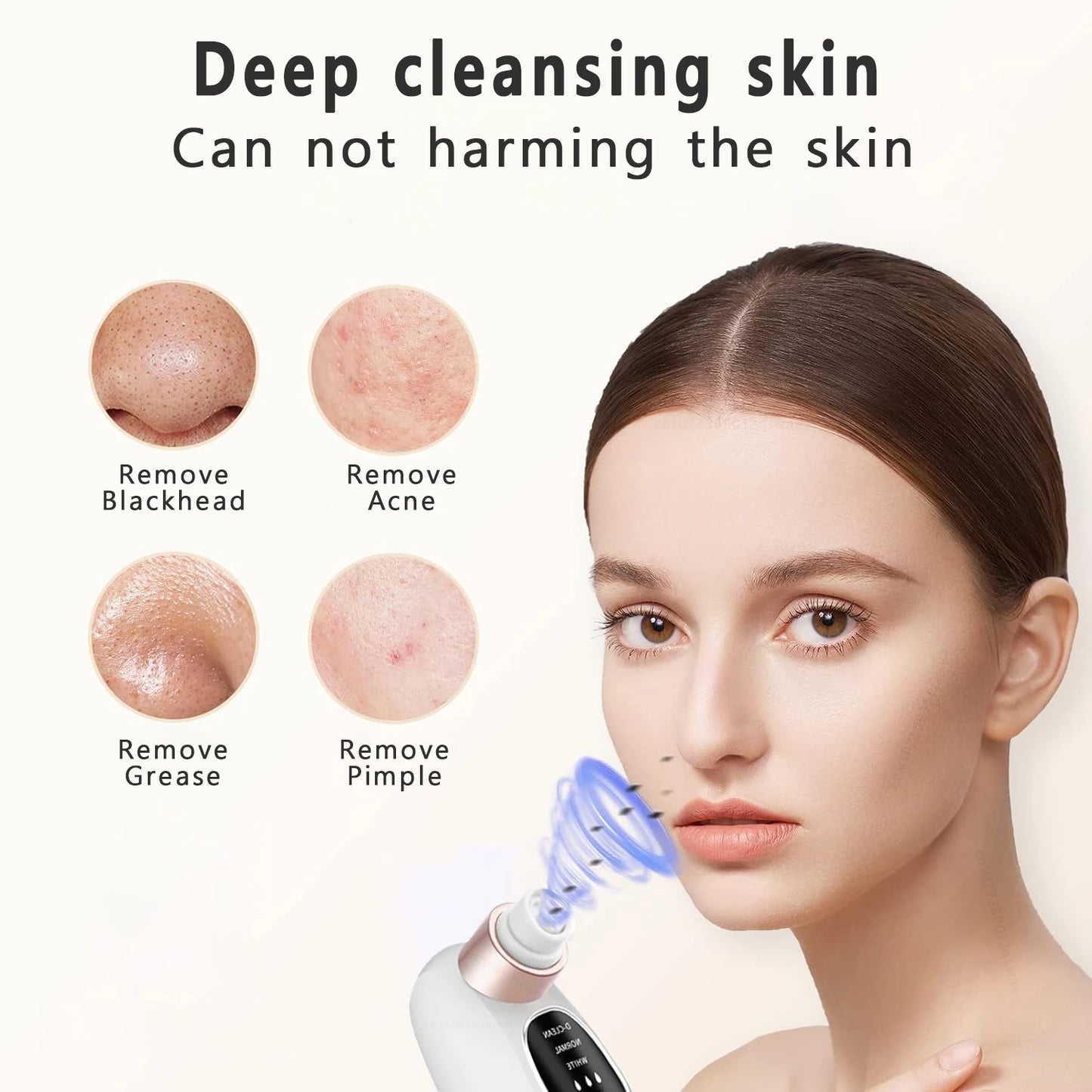 Deep Cleansing Blackhead Remover with Water Cycle Technology – Deep Pore Cleansing & Skin Care Vacuum for Blackheads and Acne