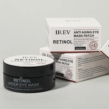 Lakerain Retinol & Hyaluronic Acid Under Eye Patches – Moisturizing & Dark Circle Reducing Eye Mask for Fine Lines