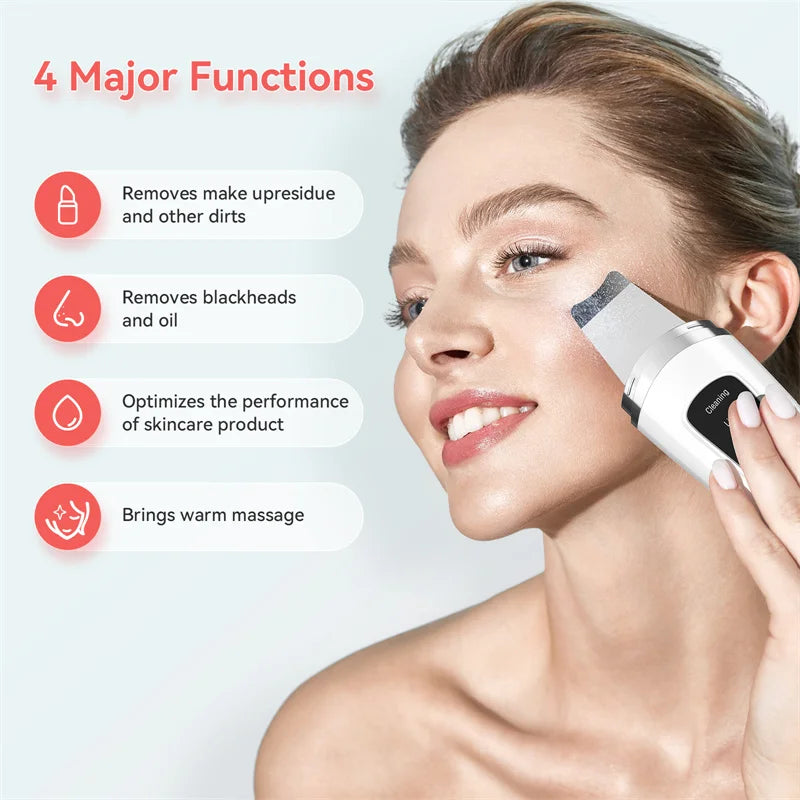 UltraSonicSkin™ Facial Skin Scrubber & Blackhead Remover – Ultrasonic Exfoliator and Pore Cleaner